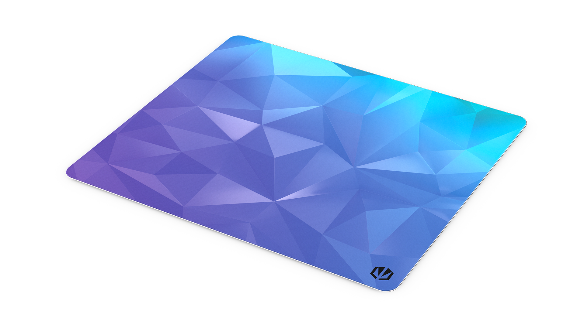ENDORFY Crystal Blue L EY6B013-Mousepads Top View Square Blue Crystal Pattern