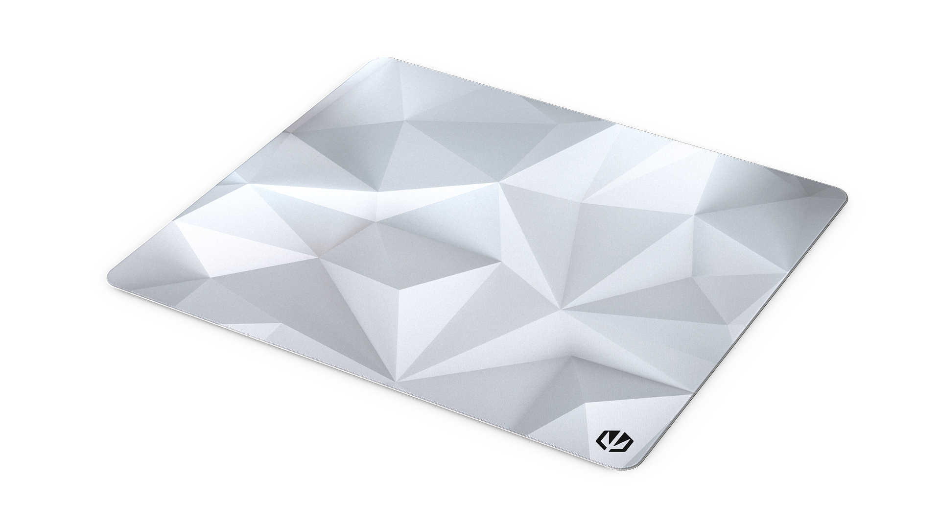 ENDORFY Crystal Onyx White L EY6B009-Mousepads Top View Square White Crystal Pattern