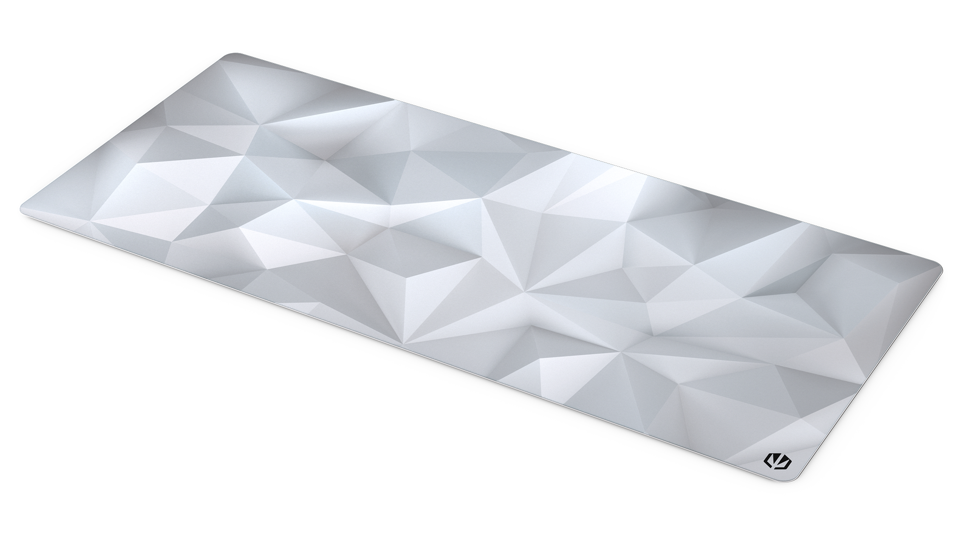 ENDORFY Crystal Onyx White XL EY6B010 - Mousepads Top View Rectangular White Crystal Pattern