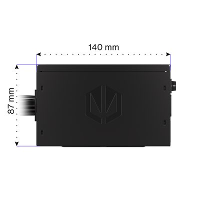 ENDORFY Enduro L6 750 W EY7A018-Power Supply PC Top View Dimensions