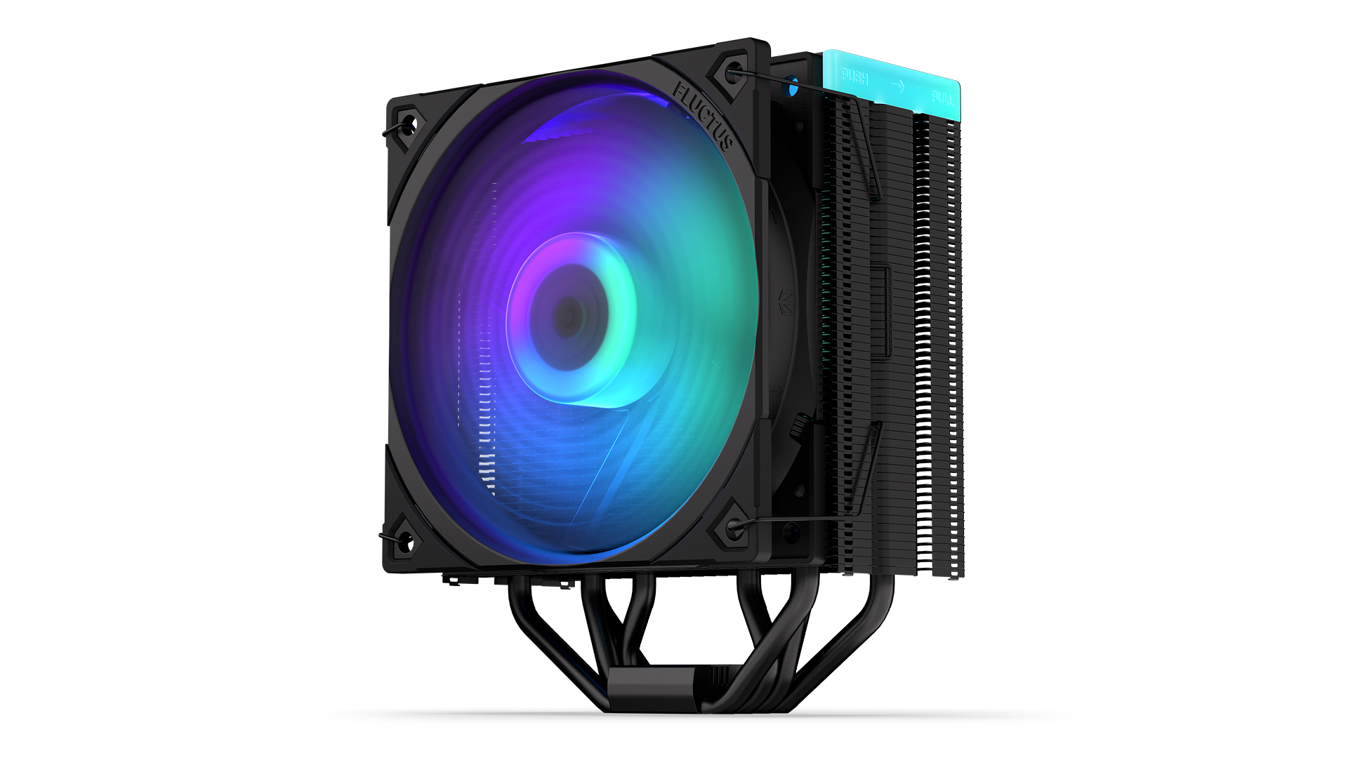 ENDORFY Fera 5 Black ARGB EY3A012 Air-Cooling Front Right Angle View ON