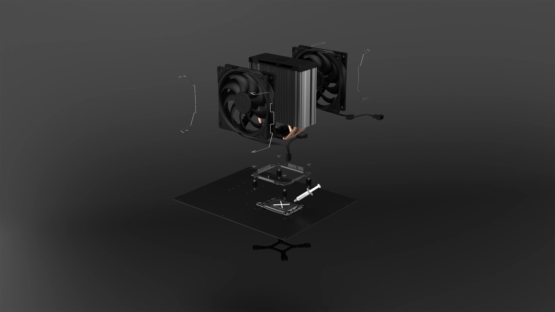 Ramka montażowa Fera 5 Dual Fan to prosty i szybki montaż na podstawkach AMD i Intel 