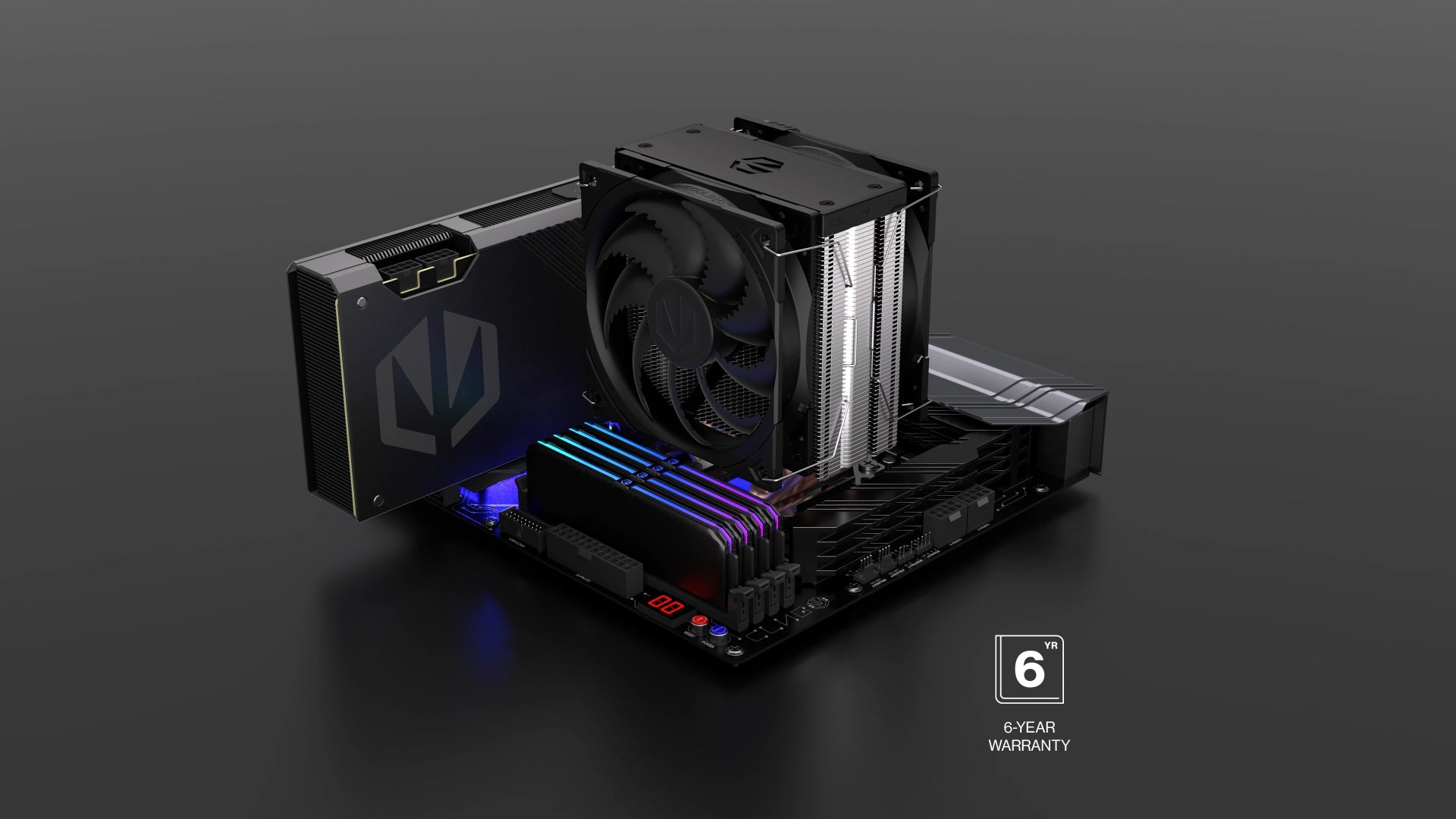 ENDORFY Fera 5 Dual Fan – 6 lat gwarancji na cały system chłodzenia 