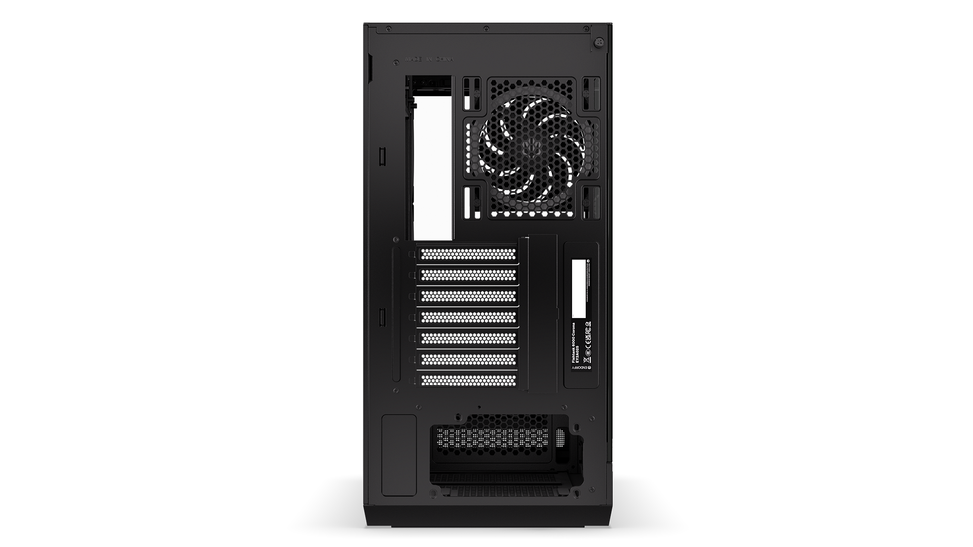 ENDORFY Fishtank 6000 Corona EY2A025-PC Case Back View Removed Panel