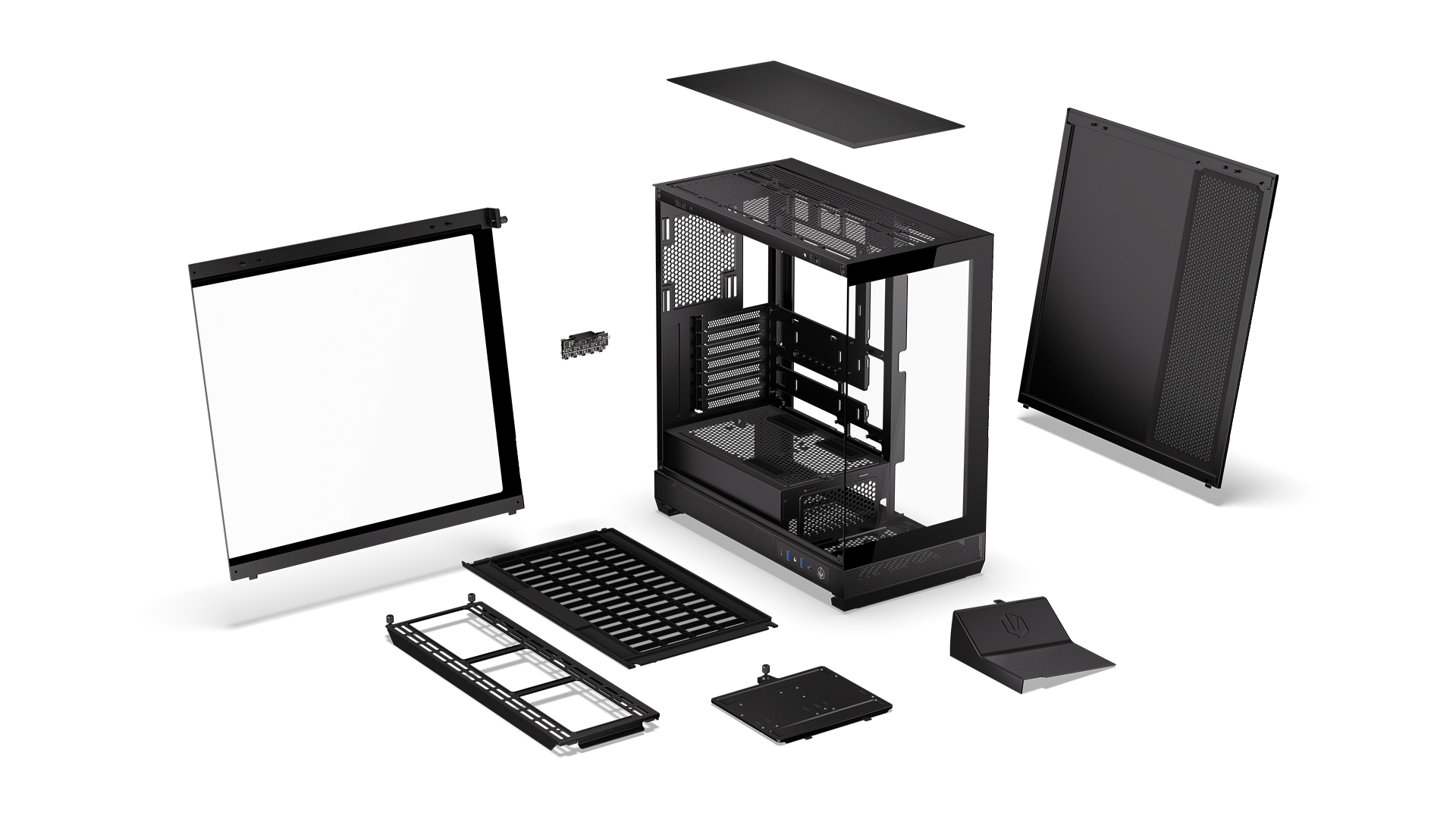 ENDORFY Fishtank 6000 Flex EY2A026-PC Case Explode View Black Components