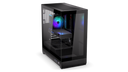 ENDORFY Fishtank 6000 Flex EY2A026-PC Case Front Left View Glass Panel Inside Empty Interior ARGB