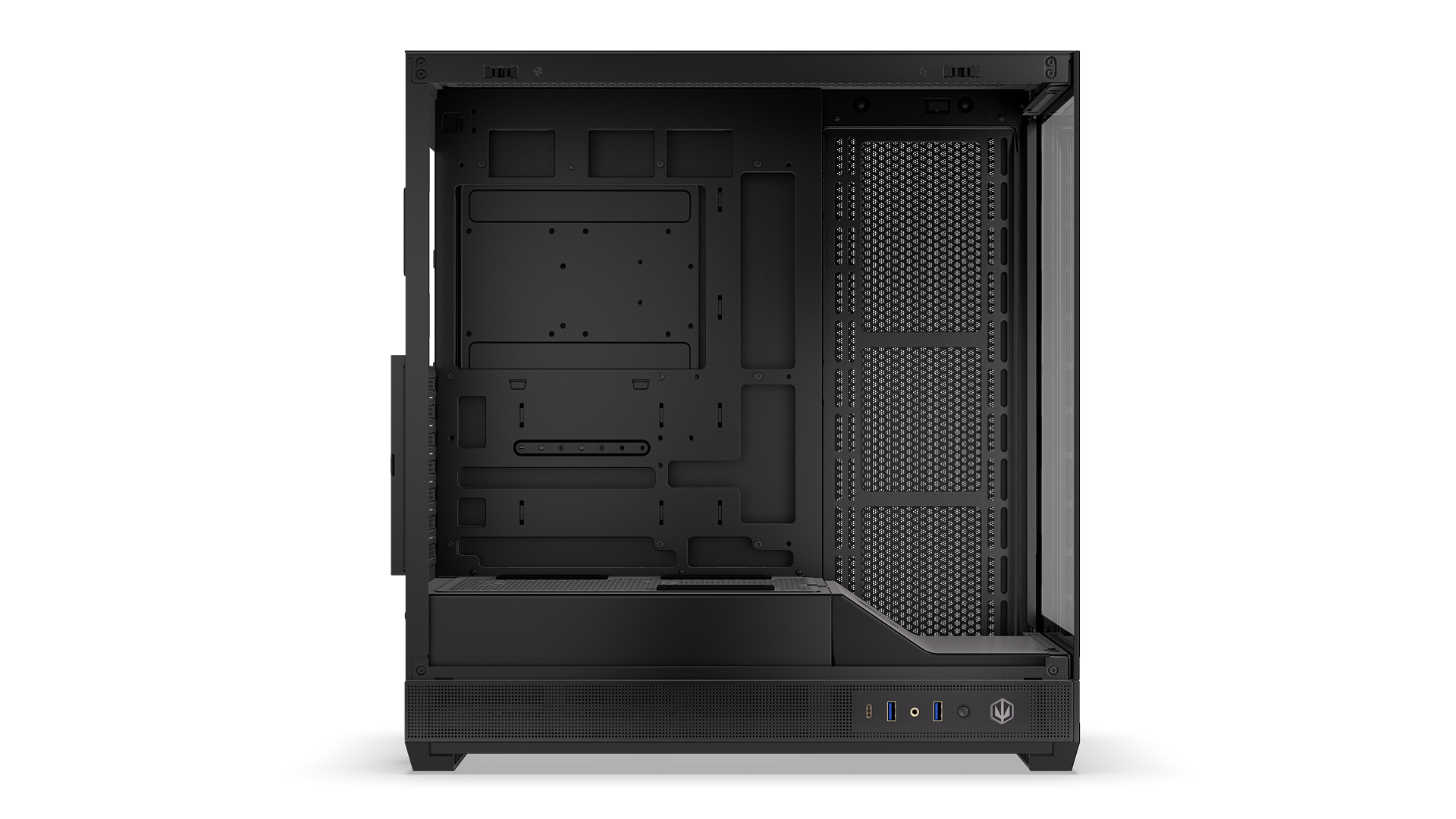 ENDORFY Fishtank 6000 Flex EY2A026-PC Case Left View Removed Panel Empty Interior