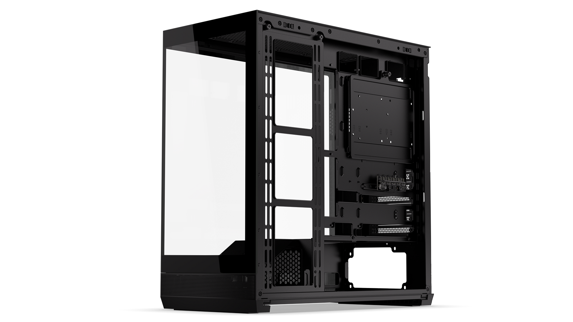 ENDORFY Fishtank 6000 Flex EY2A026-PC Case Right View Panel Removed Panel Empty Interior