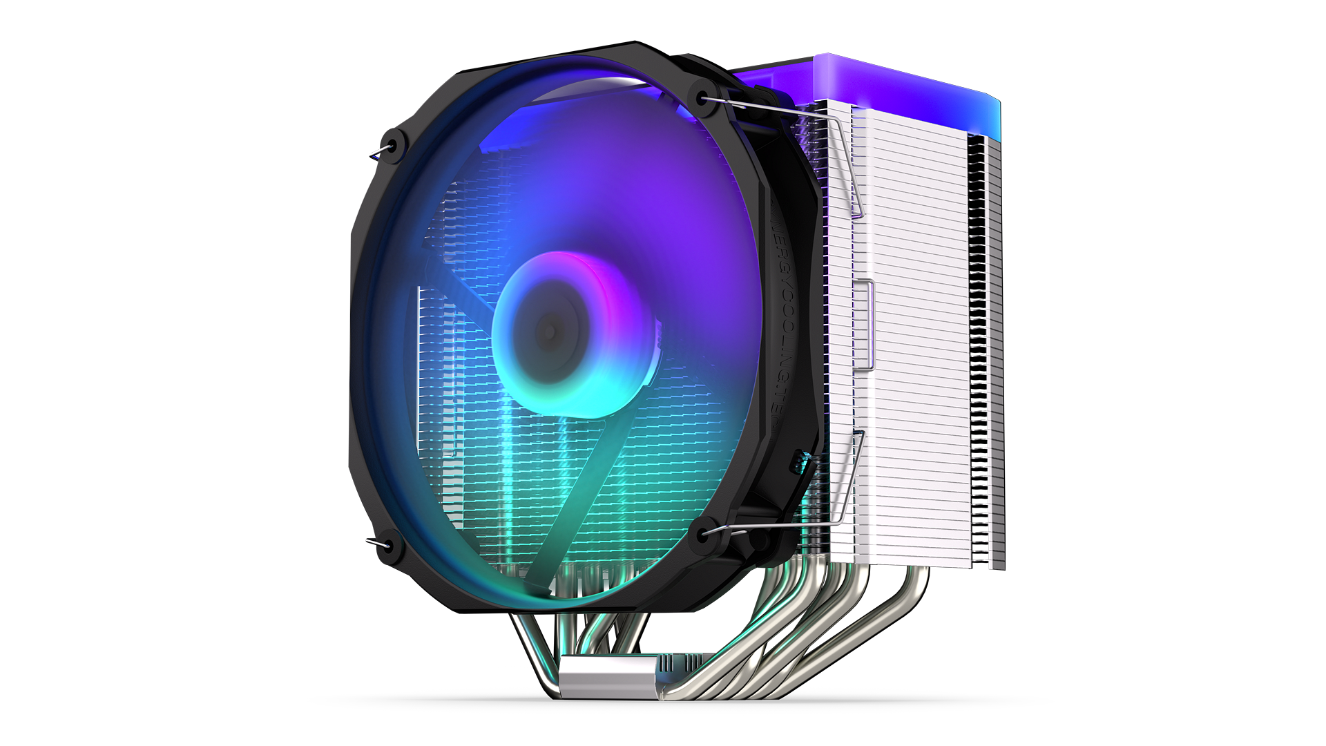 ENDORFY Fortis 5 ARGB EY3A010 Air Cooling Right Angle View ARGB Fan ON