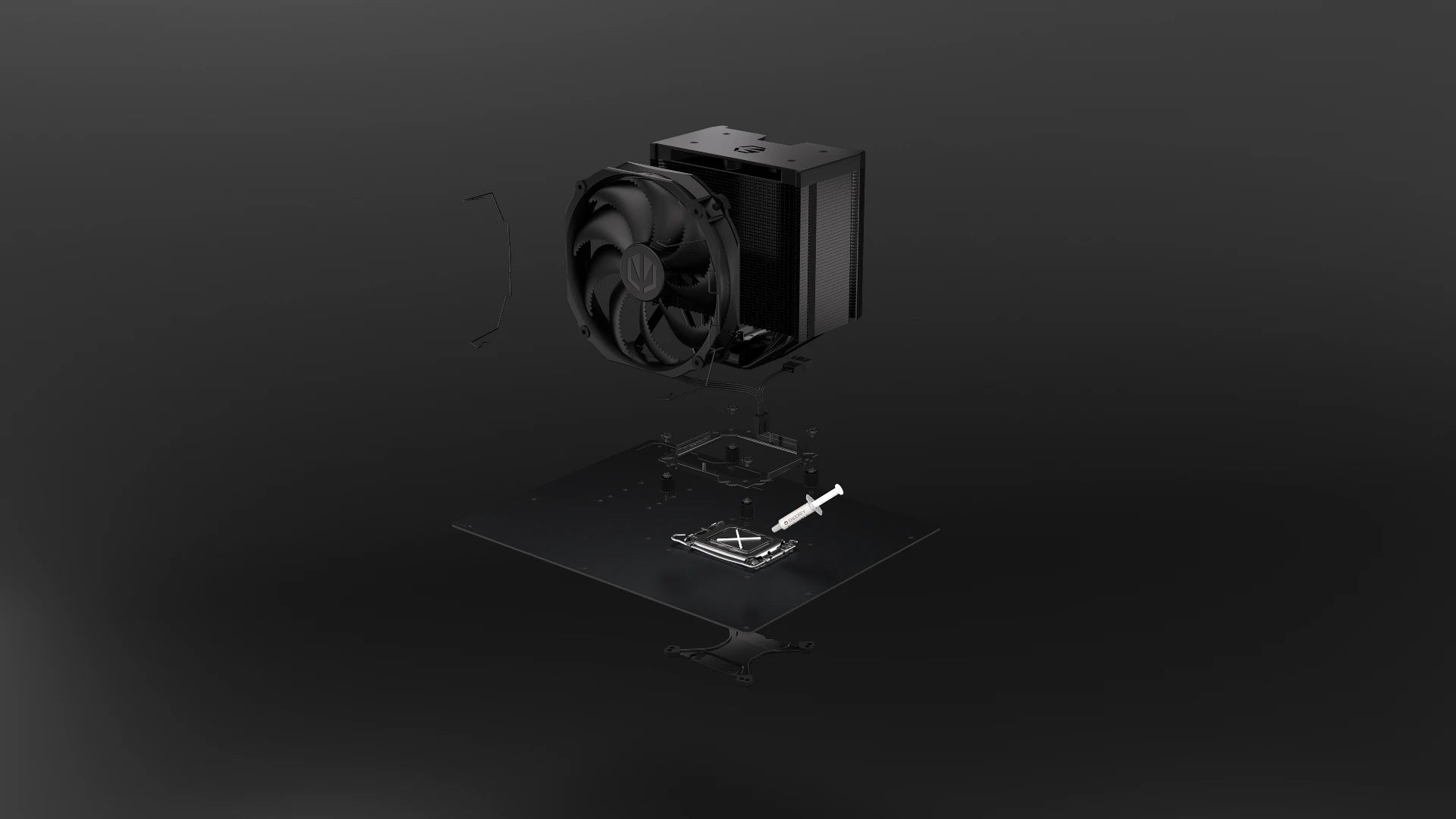 Schemat montażu coolera ENDORFY Fortis 5 Black