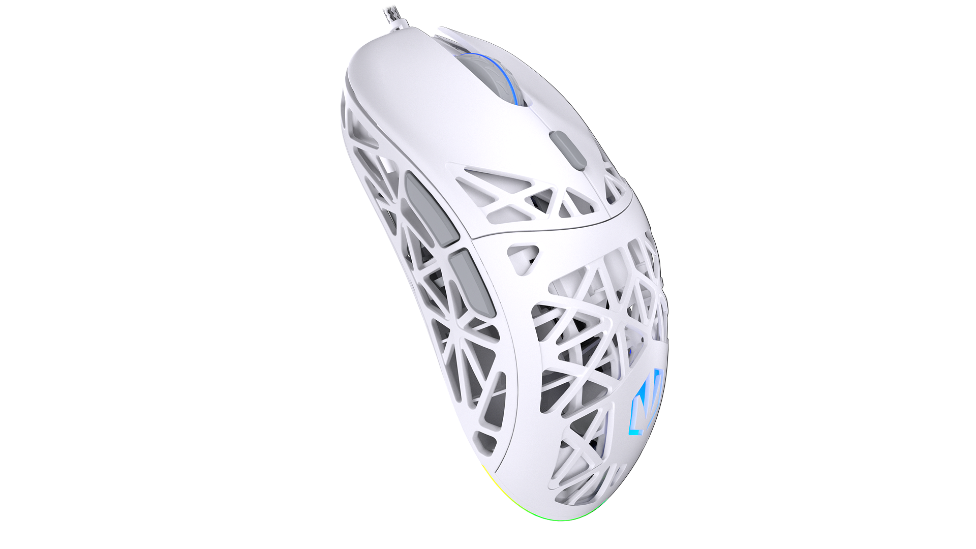 ENDORFY Liv Onyx White EY6A021-Mouse Right View White Housing ARGB