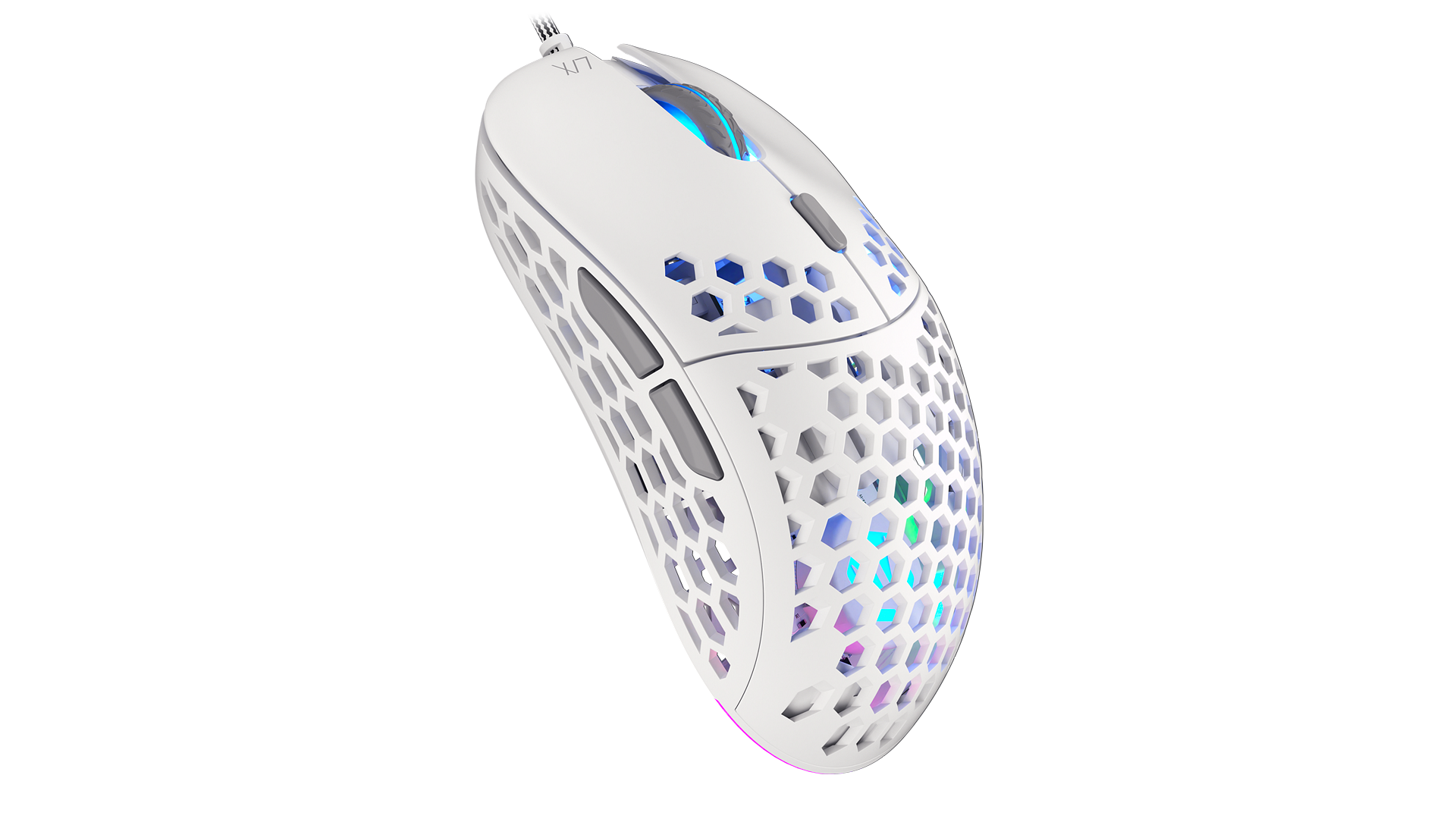 ENDORFY Lix Onyx White EY6A004-Mouse Right View White Housing ARGB