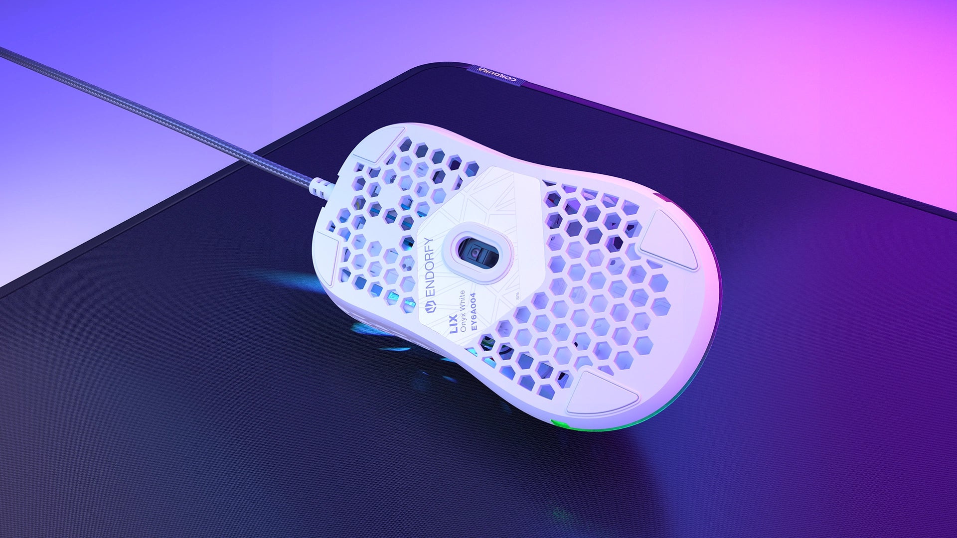 ENDORFY Lix Onyx White EY6A004-Mouse Bottom View White Housing