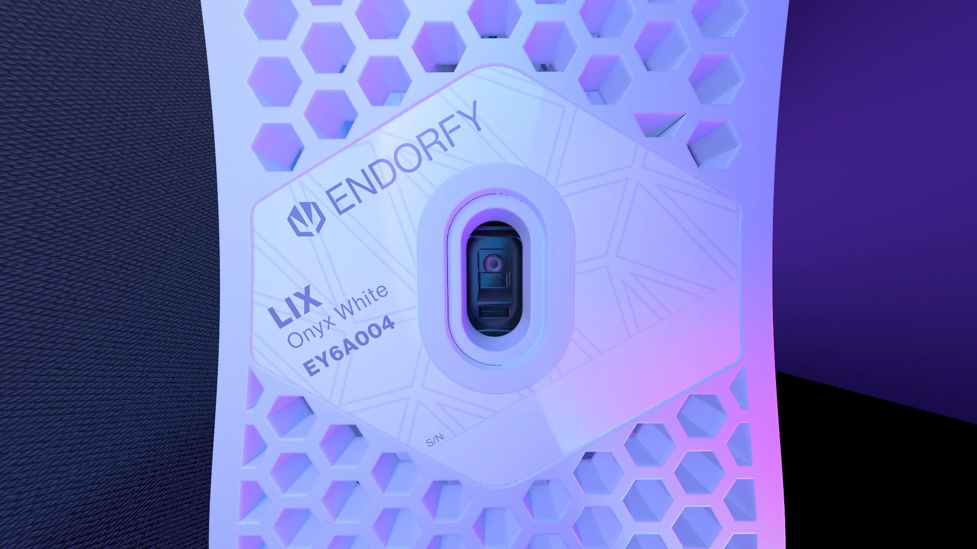ENDORFY Lix Onyx White EY6A004-Mouse Bottom View White Housing