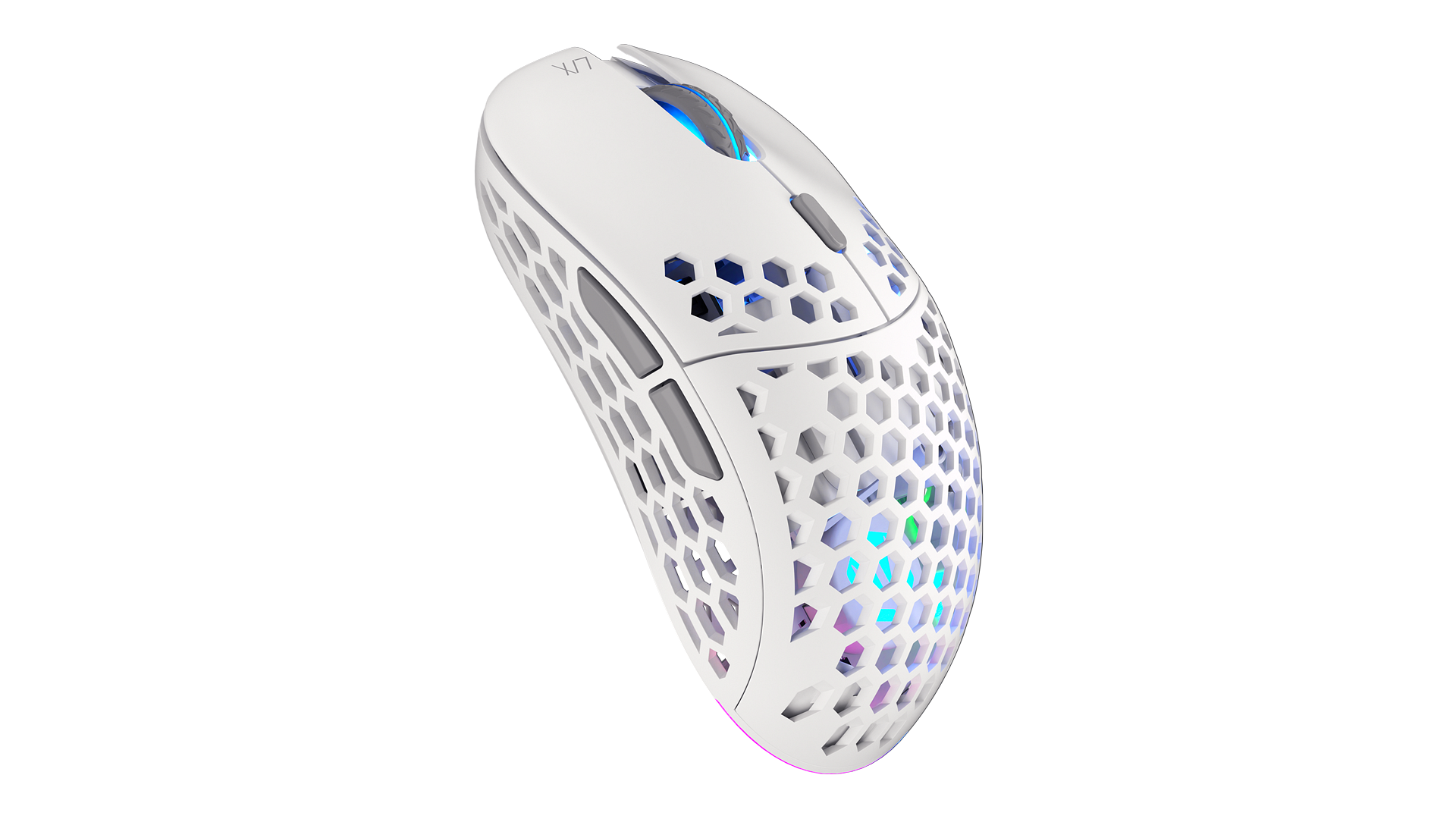 ENDORFY Lix Onyx White Wireless EY6A010-Mouse Right View White Housing ARGB