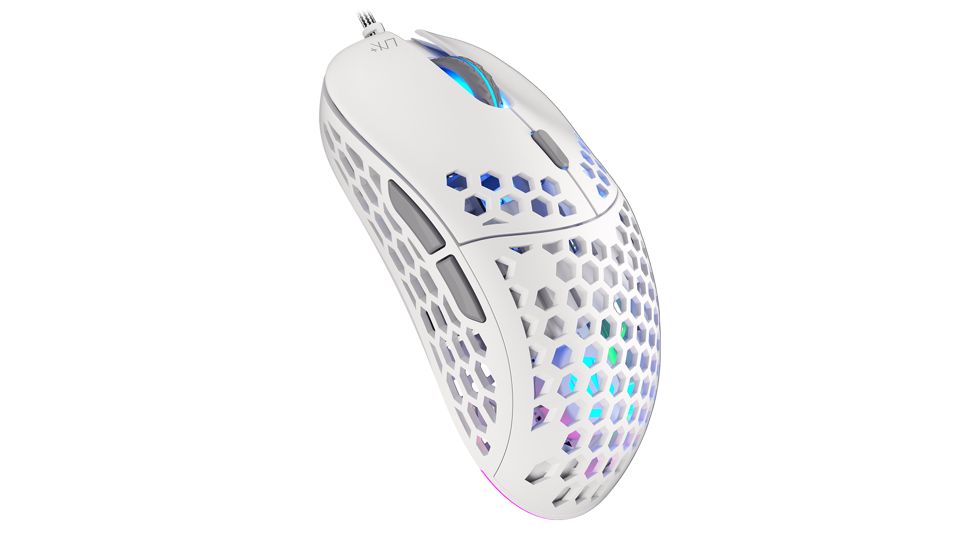 ENDORFY Lix Plus Onyx White EY6A003-Mouse Right View White Housing ARGB