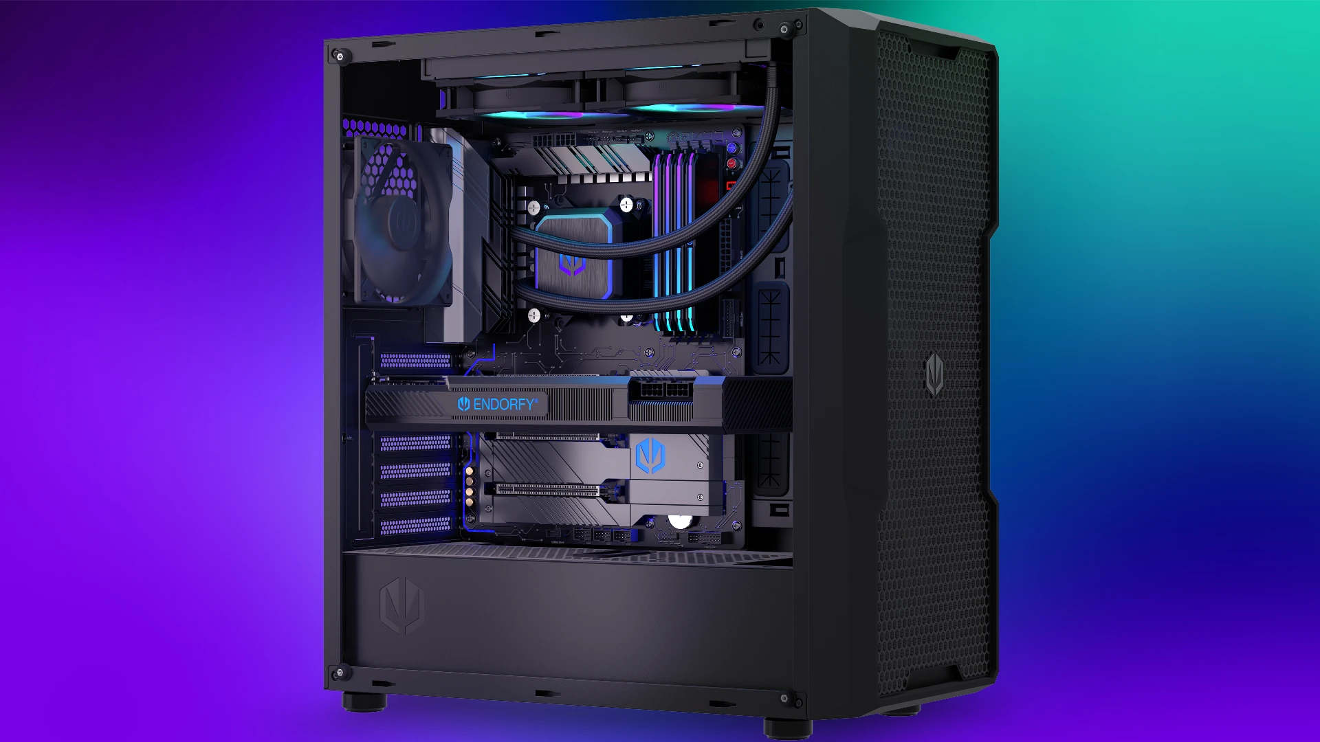 Chłodnica 240 mm systemu ENDORFY Navis F240 ARGB z preinstalowanymi wentylatorami Fluctus 120 PWM ARGB