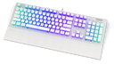 ENDORFY Omnis Pudding Onyx White Red EY5A036-Keyboards Front Right View Buttons White ARGB