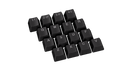 ENDORFY PBT EY0E001-Keycaps Top Front Left View Black Keys Letters Numbers