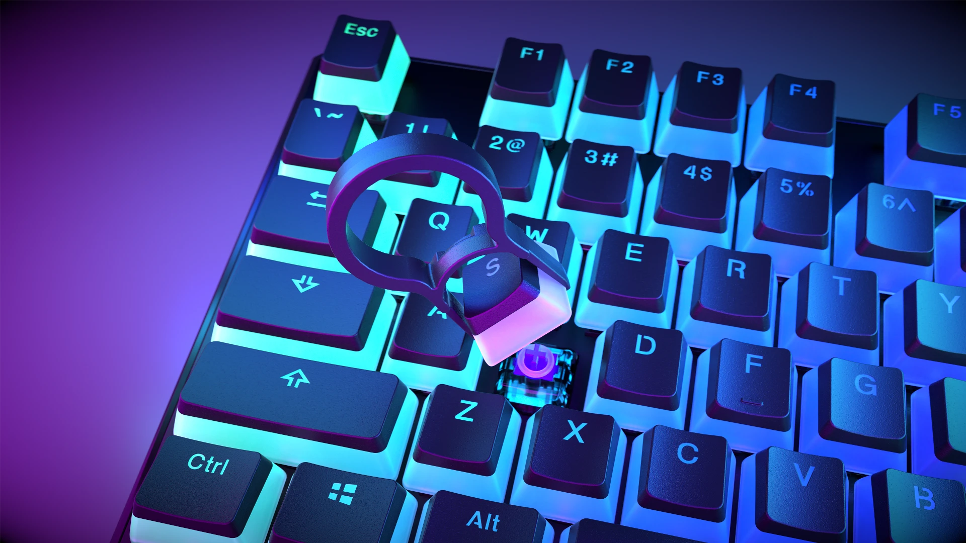 Keycap puller zdejmujący nakładkę PBT Pudding z klawiatury 