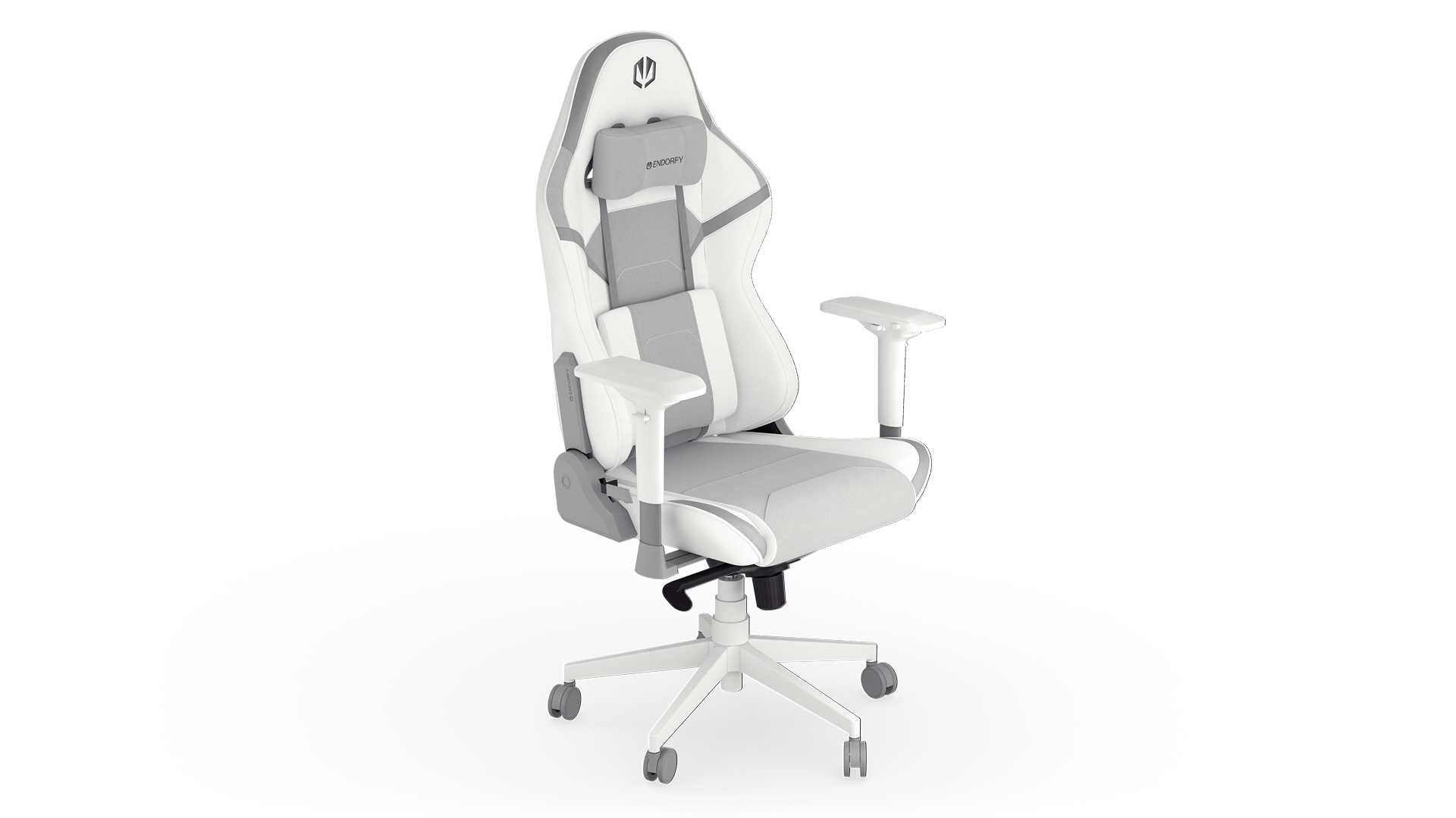 ENDORFY Scrim Onyx White EY8A007-Gaming Chair Left View White