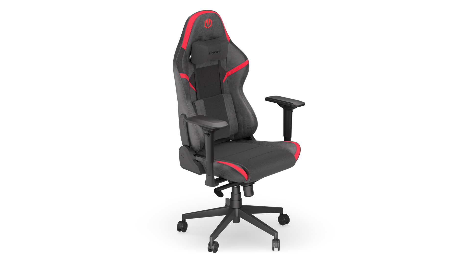 ENDORFY Scrim RD EY8A002-Gaming Chair Left View Black Red
