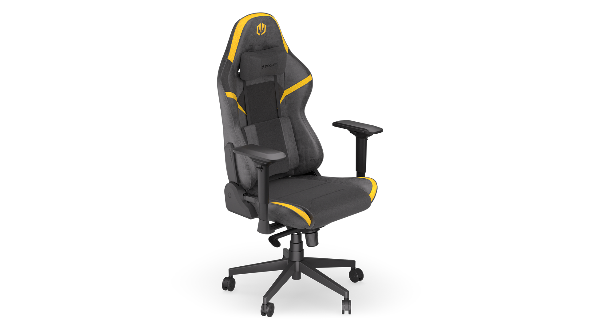 ENDORFY Scrim YL EY8A003-Gaming Chair Left View Black Yellow
