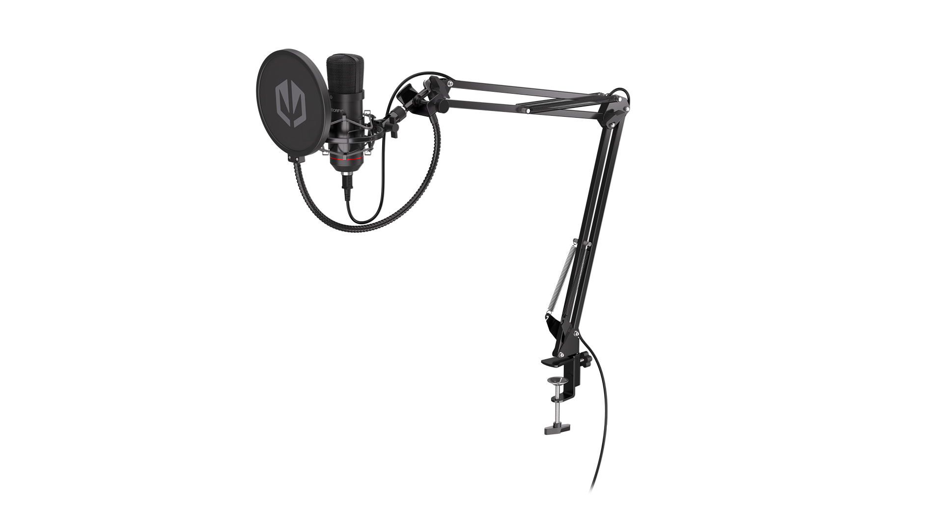 ENDORFY Solum EY1B001-Microphone Right View Microphone Arm Cable Membrane Metal Mesh