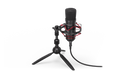 ENDORFY Solum T EY1B002-Microphone Front View Red Backlight Stand