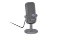 ENDORFY Solum Voice S Alt Gray EY1B024-Microphone Left Front View Knob Gain