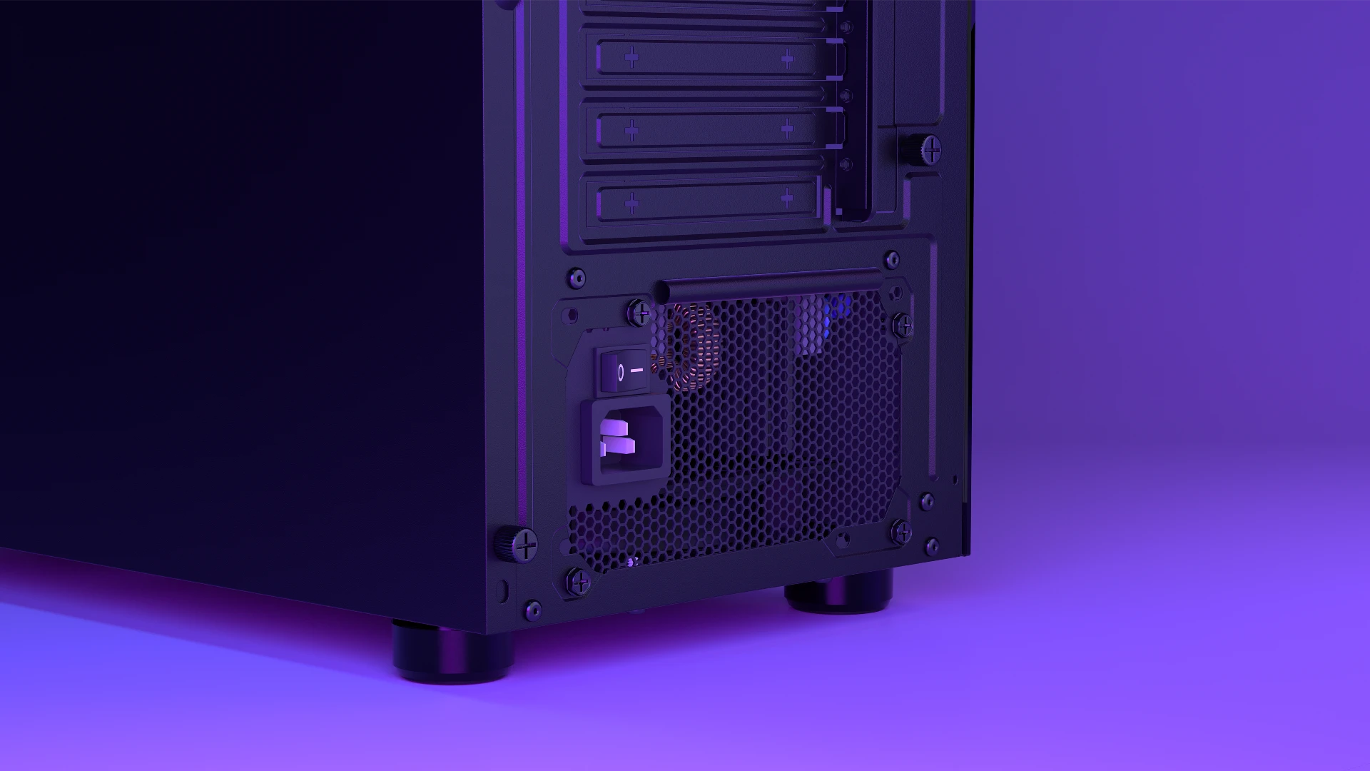 ENDORFY Supremo FM5 Gold 850 W EY7A009 features 01 PSU Installed PC Case Back View 
