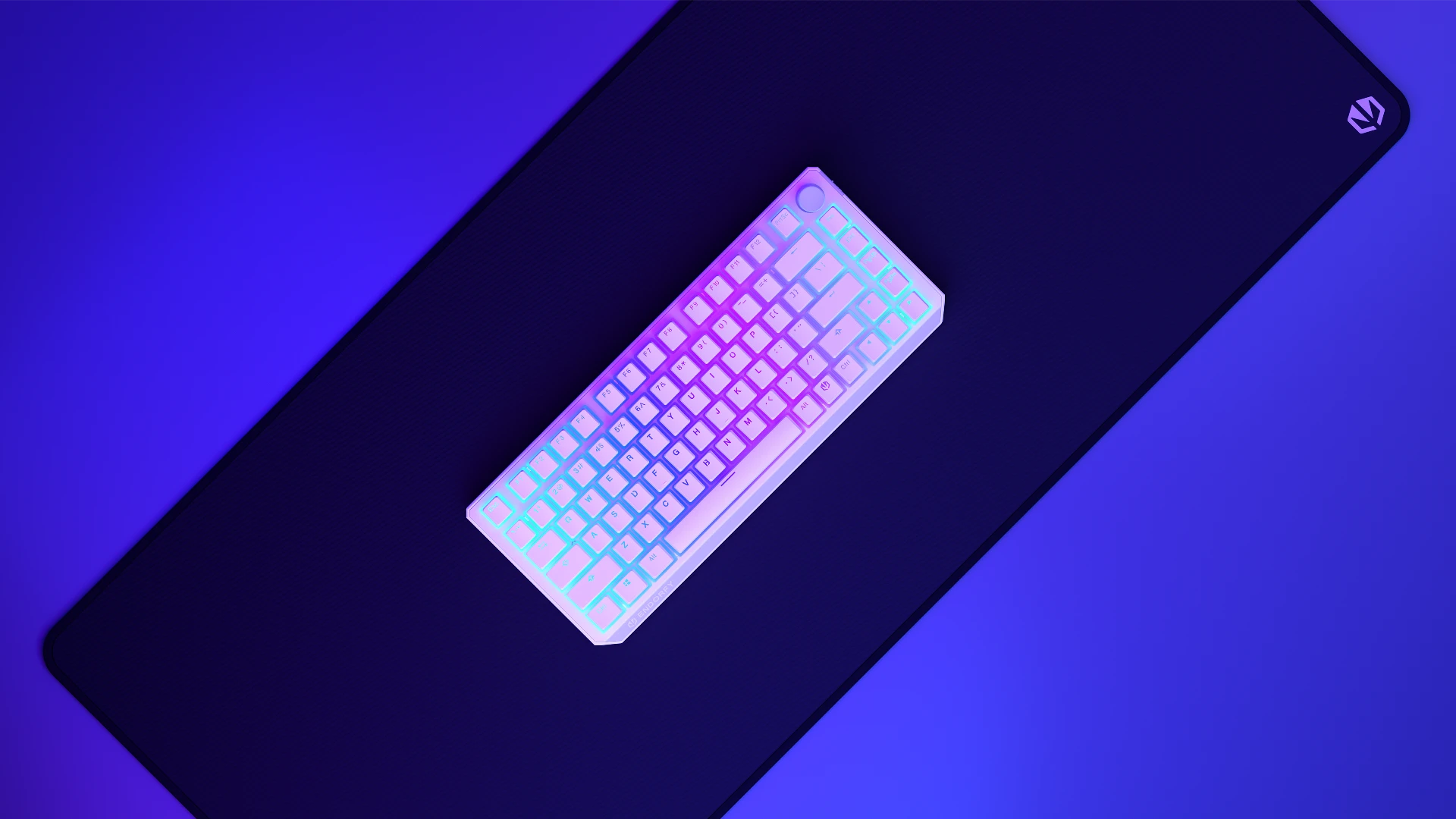 ENDORFY Thock 75% Wireless Pudding Onyx White Red EY5A118 features 01 Keyboard Top Overview