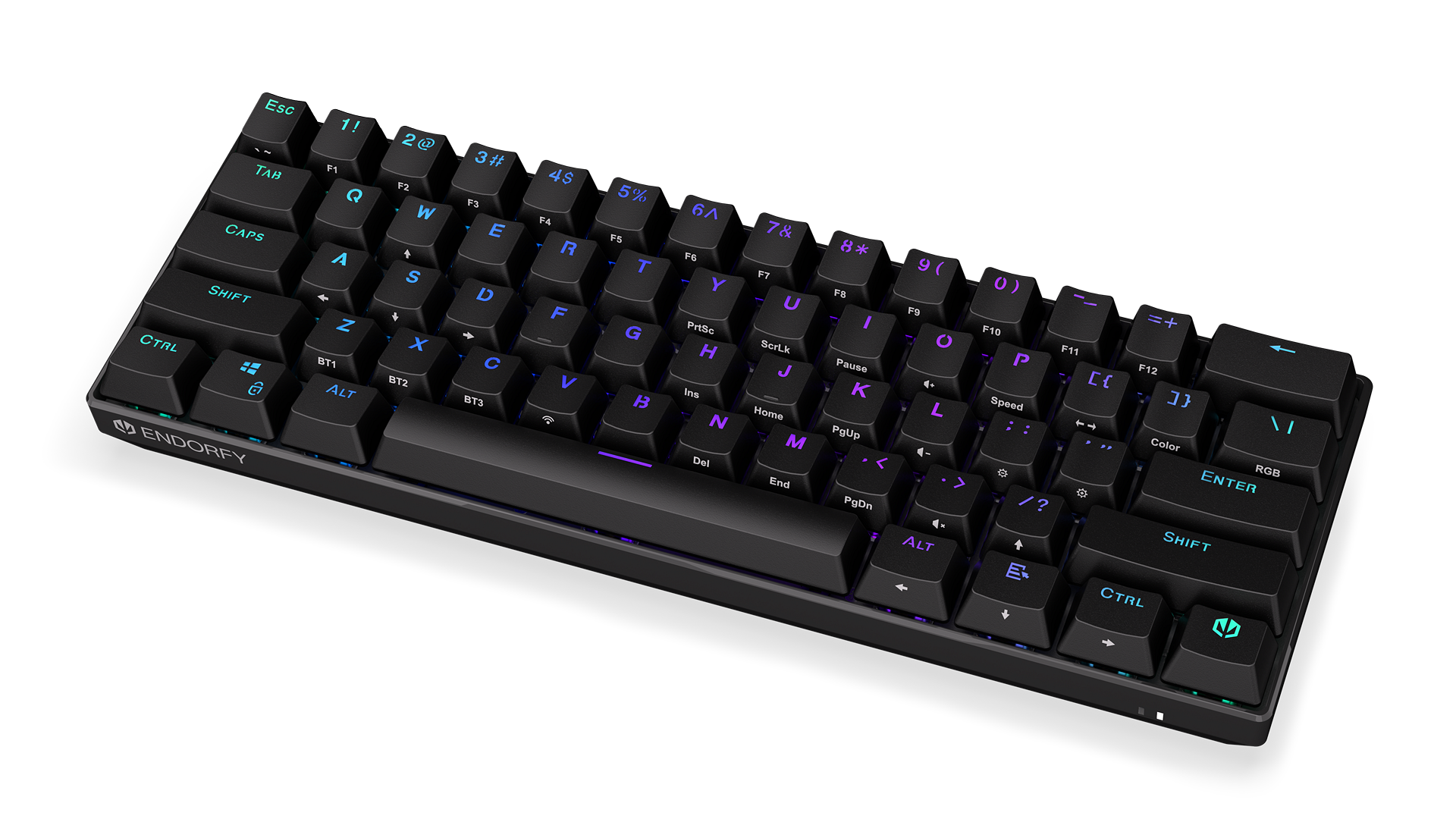 ENDORFY Thock Compact Wireless Black EY5A069-Keyboards Front Right View Buttons Black