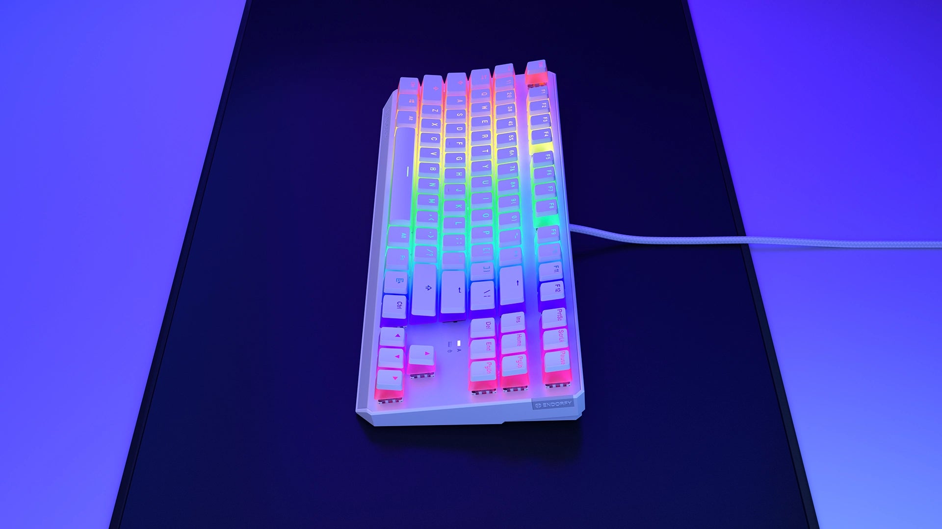 ENDORFY Thock TKL Pudding Onyx White Brown EY5A008 features 06 Keyboard ARGB