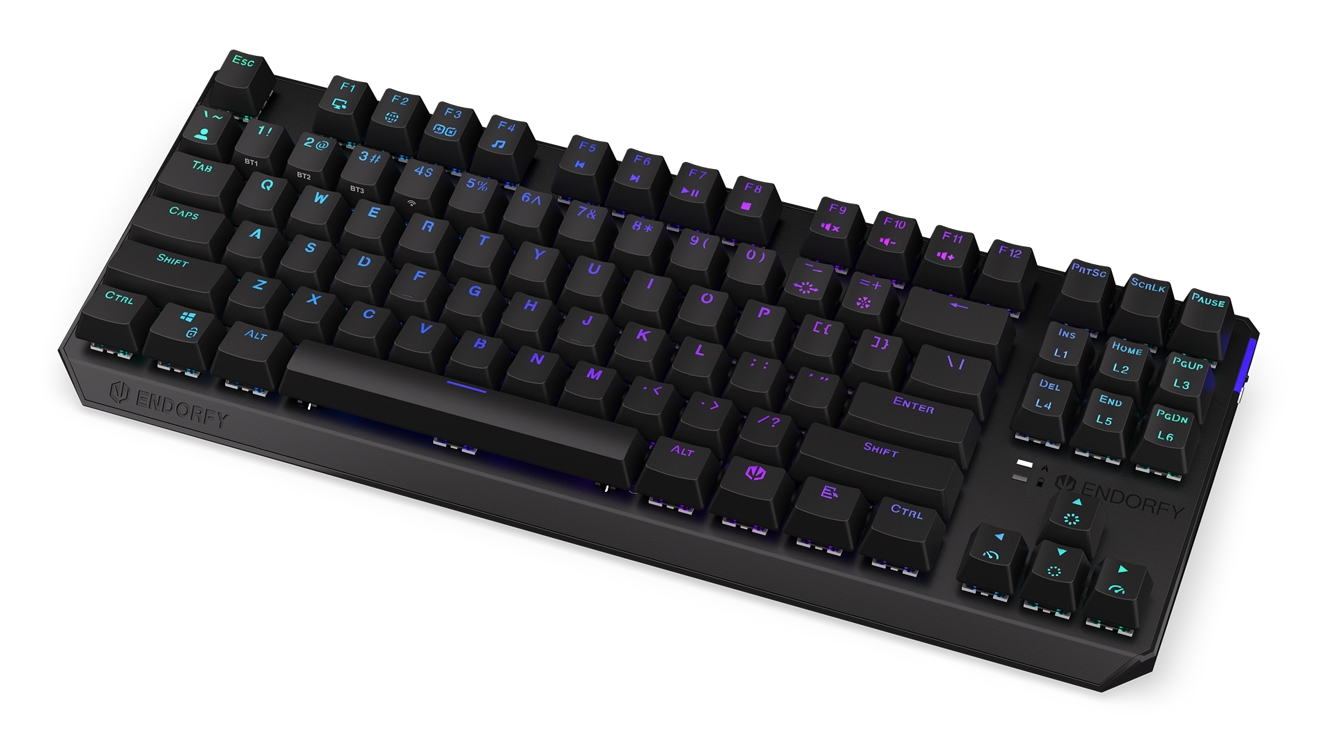 ENDORFY Thock TKL Wireless Black EY5A081 Gallery Front Top View