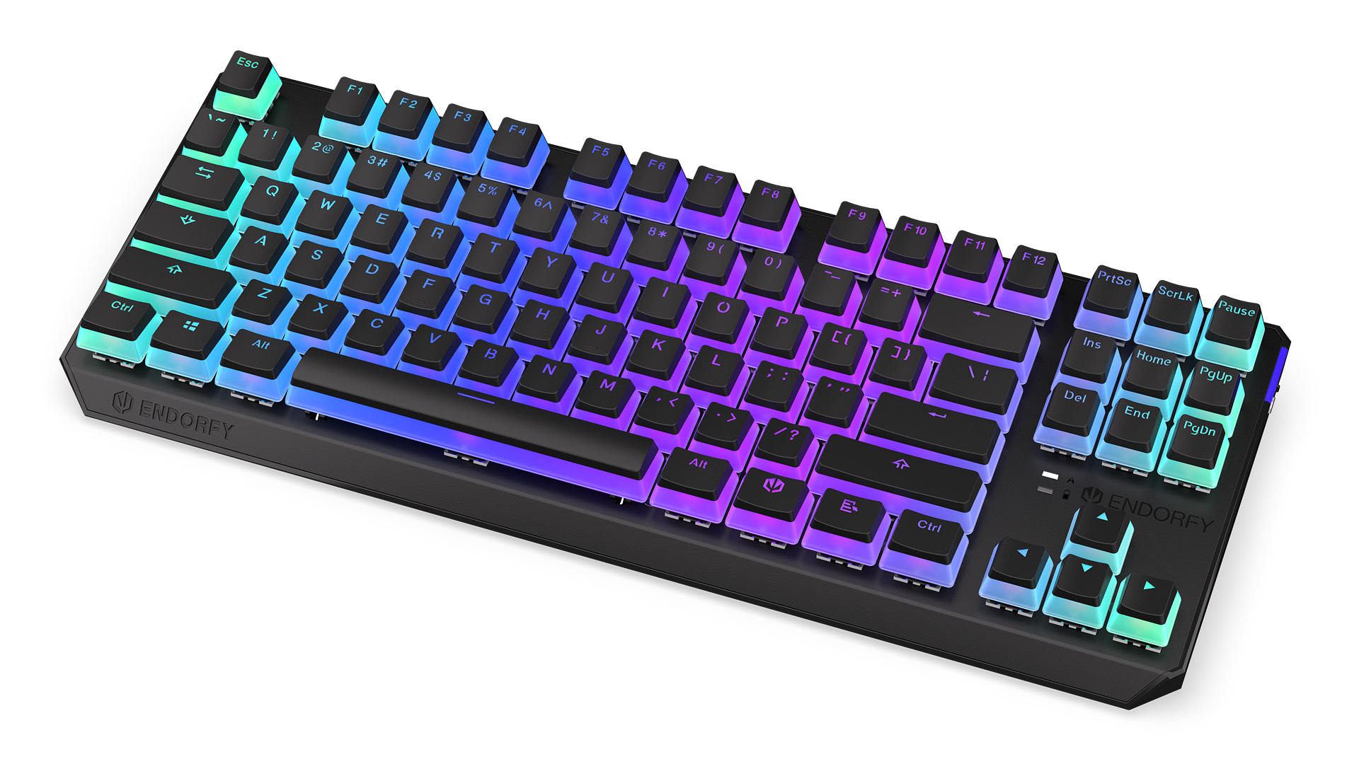 ENDORFY Thock TKL Wireless Red Pudding EY5A119 Gallery Front Top View