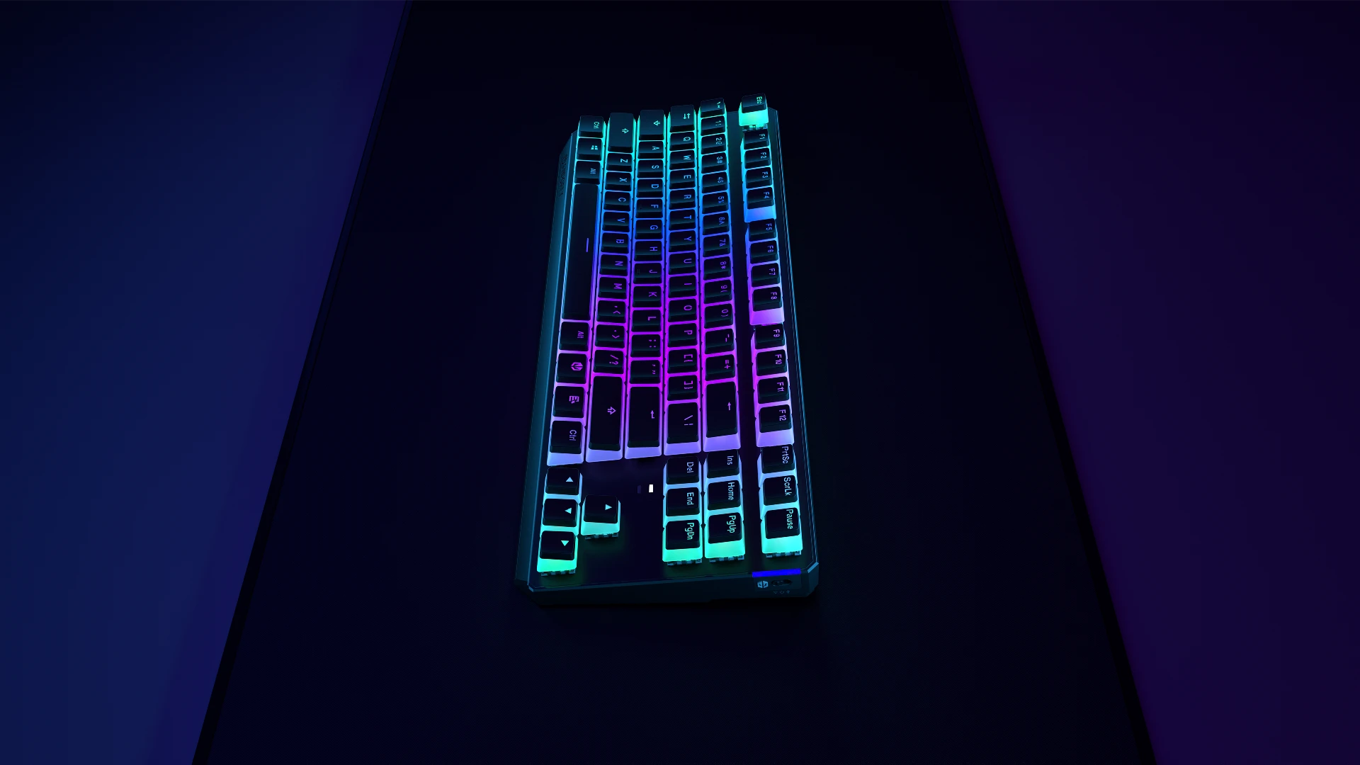 ENDORFY Thock TKL Wireless Red Pudding EY5A119 features 05 Keyboard ARGB Overview Black Background