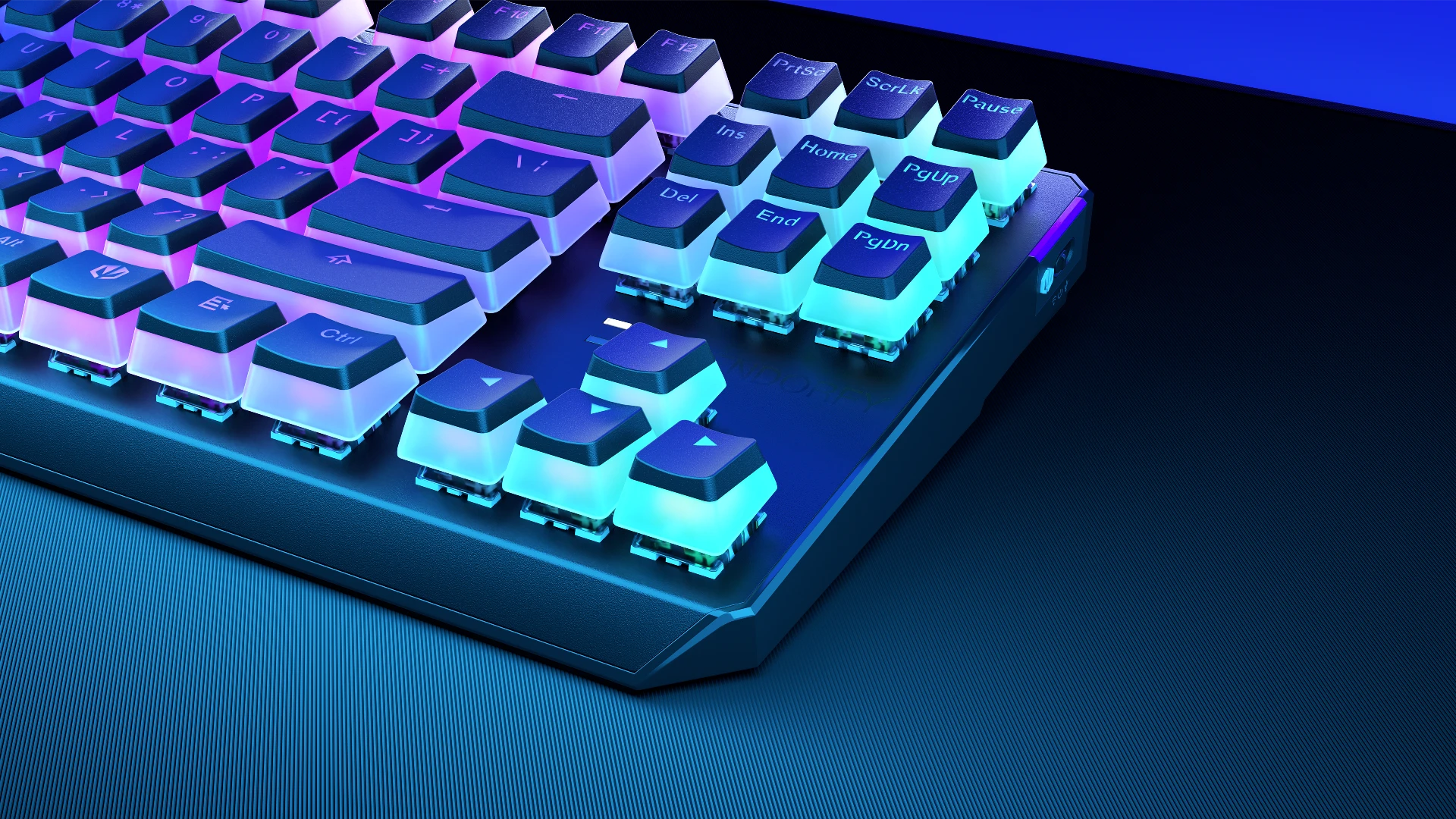 ENDORFY Thock TKL Wireless Red Pudding EY5A119 features 06 Keyboard ARGB Keycaps Close View