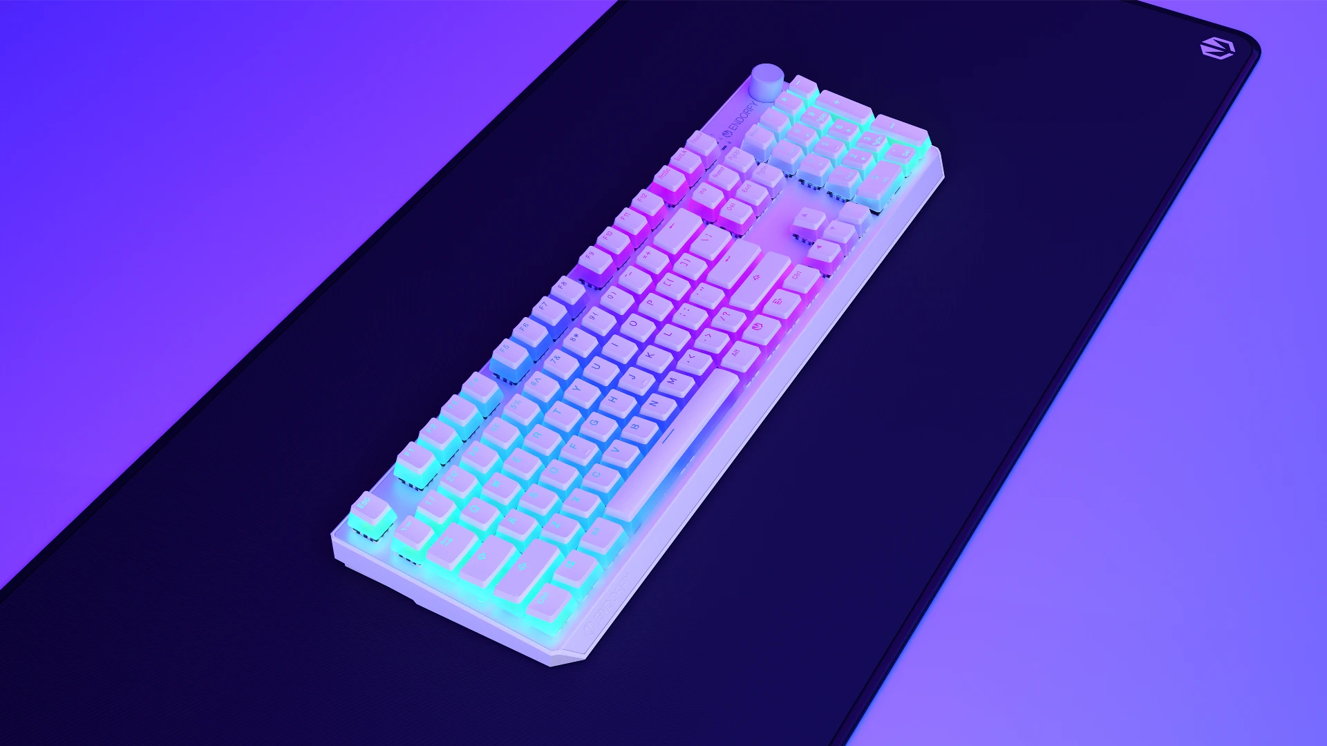 ENDORFY Thock Wireless Red Onyx White Pudding EY5A120 features 05 Keyboard Overview Black Pad