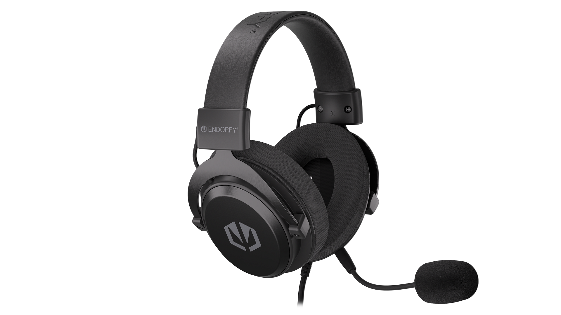 ENDORFY Viro Infra EY1A003 Headphones Left Side Angle View Black