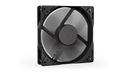 ENDORFY Zephyr 120 EY4A017 Right Side Angle View Black Fan ON