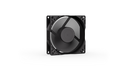 ENDORFY Zephyr 80 EY4A019 Right Side Angle View Black Fan ON