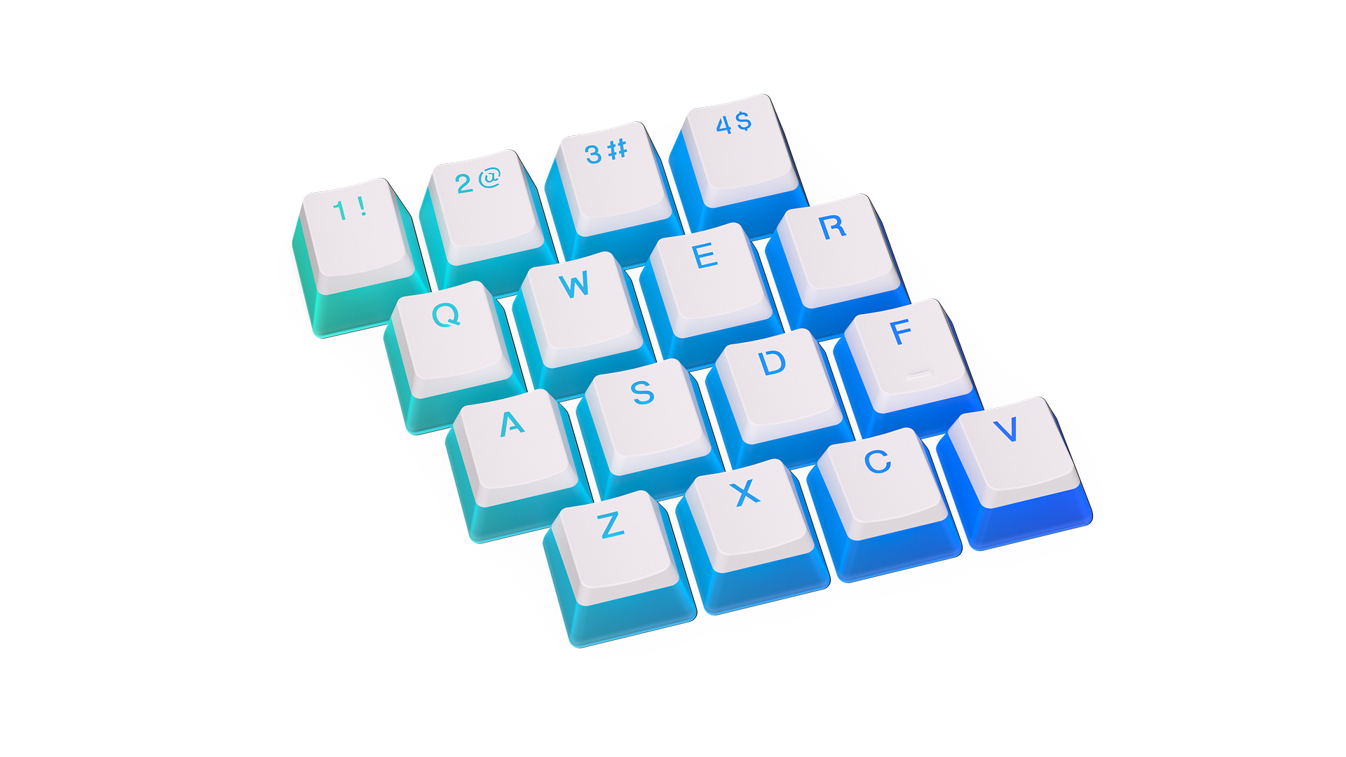 PBT Pudding Onyx White Keycap