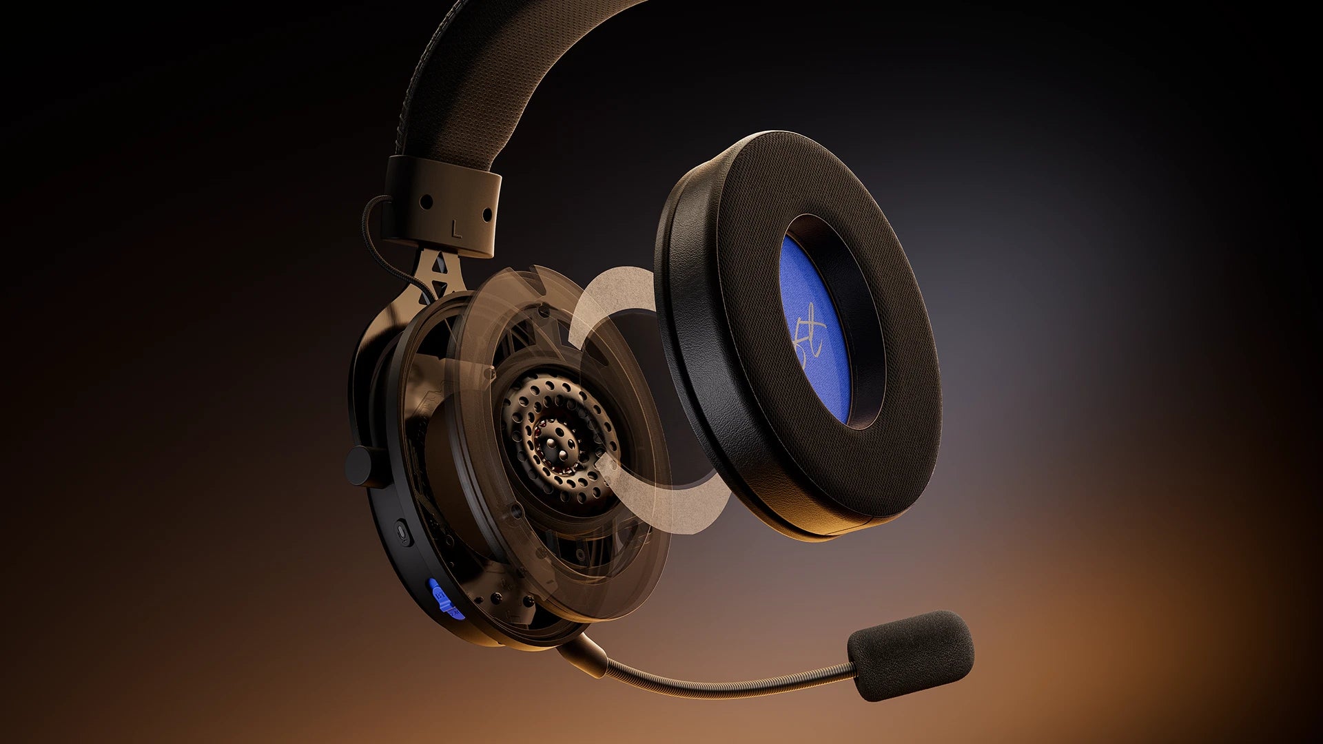 ENDORFY Viro Wireless headphones – cutaway view of the construction