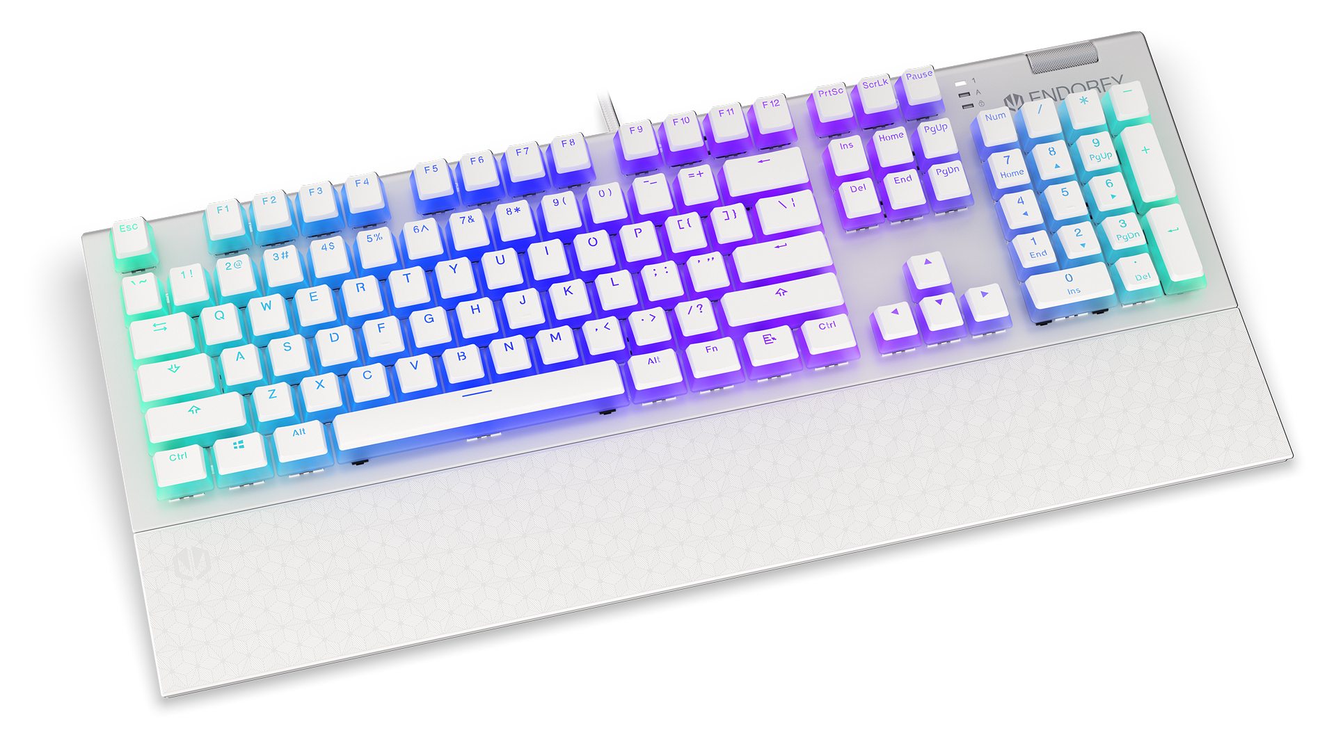 Omnis Pudding Onyx White Red Keyboard