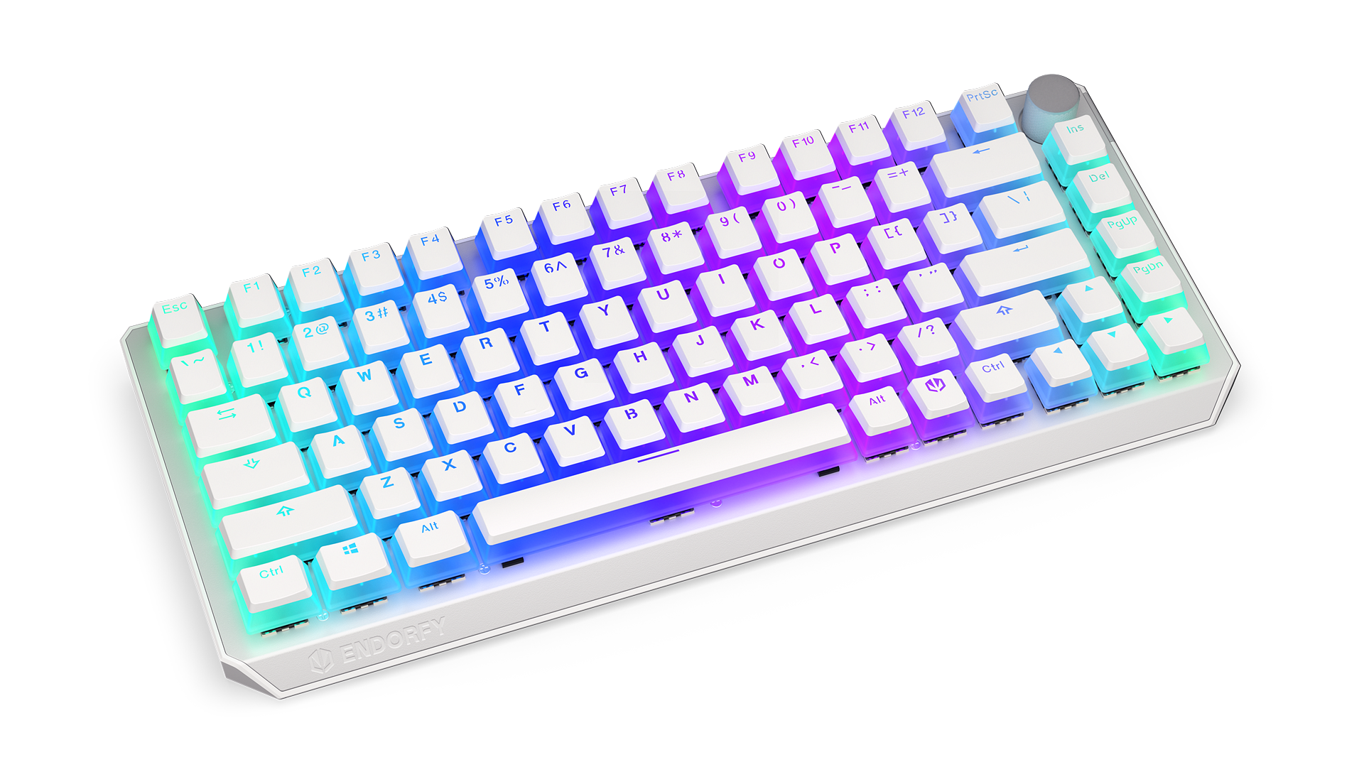 Thock 75% Wireless Pudding Onyx White Red Keyboard