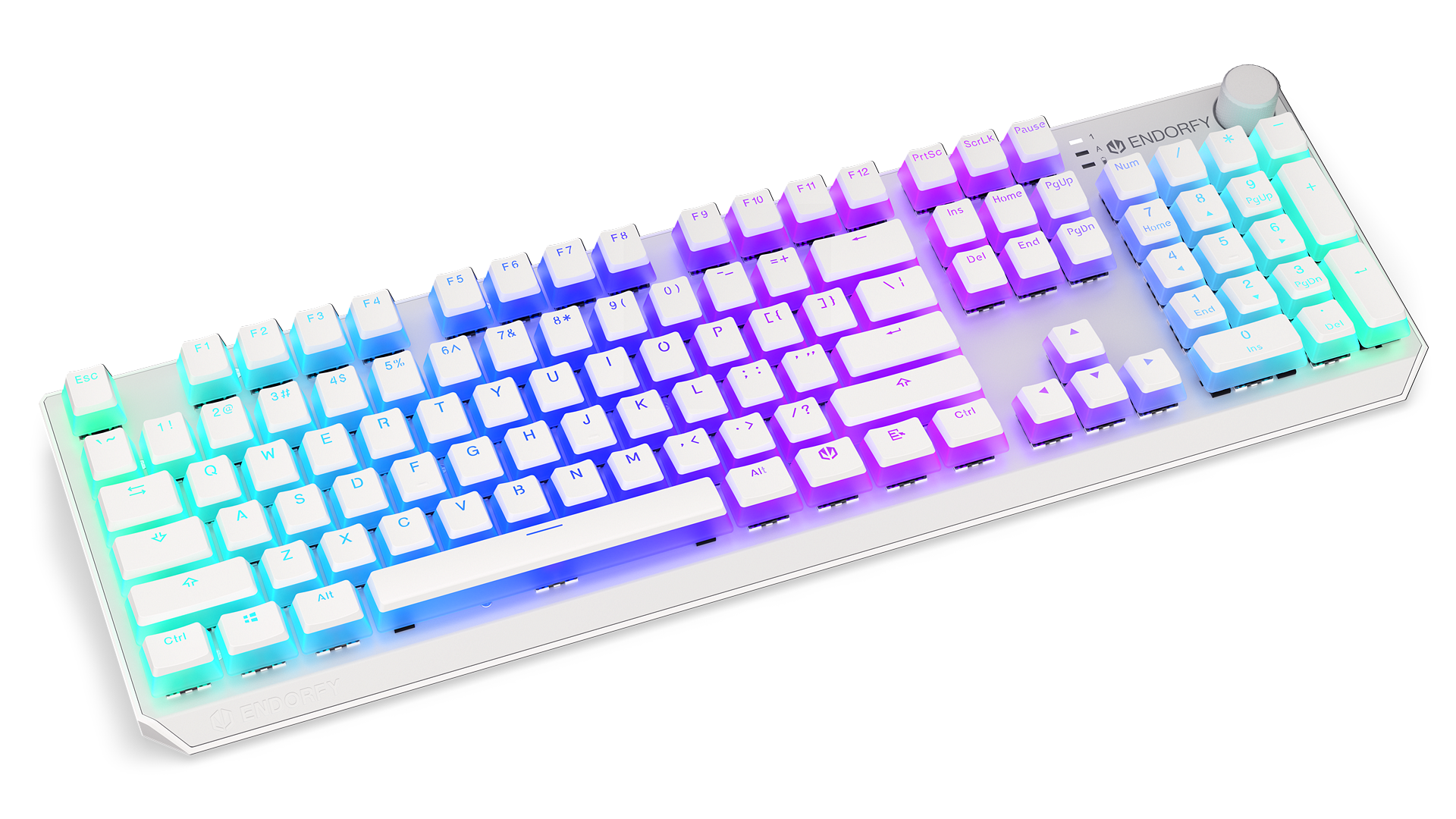 Thock Wireless Red Onyx White Pudding Keyboard