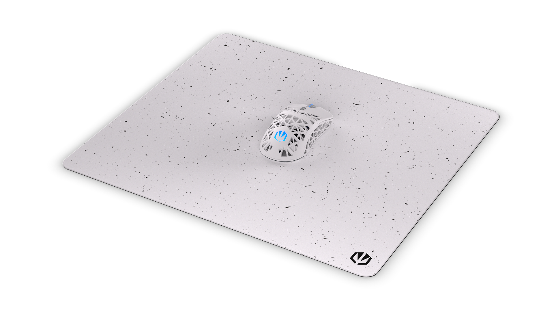  Stoneflow White L Mouse Pad
