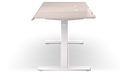 ENDORFY Atlas L Electric Light Wood EY8E005-Desk Right From The Side View Legs Rubbers Cable Grommet In The Desk Top