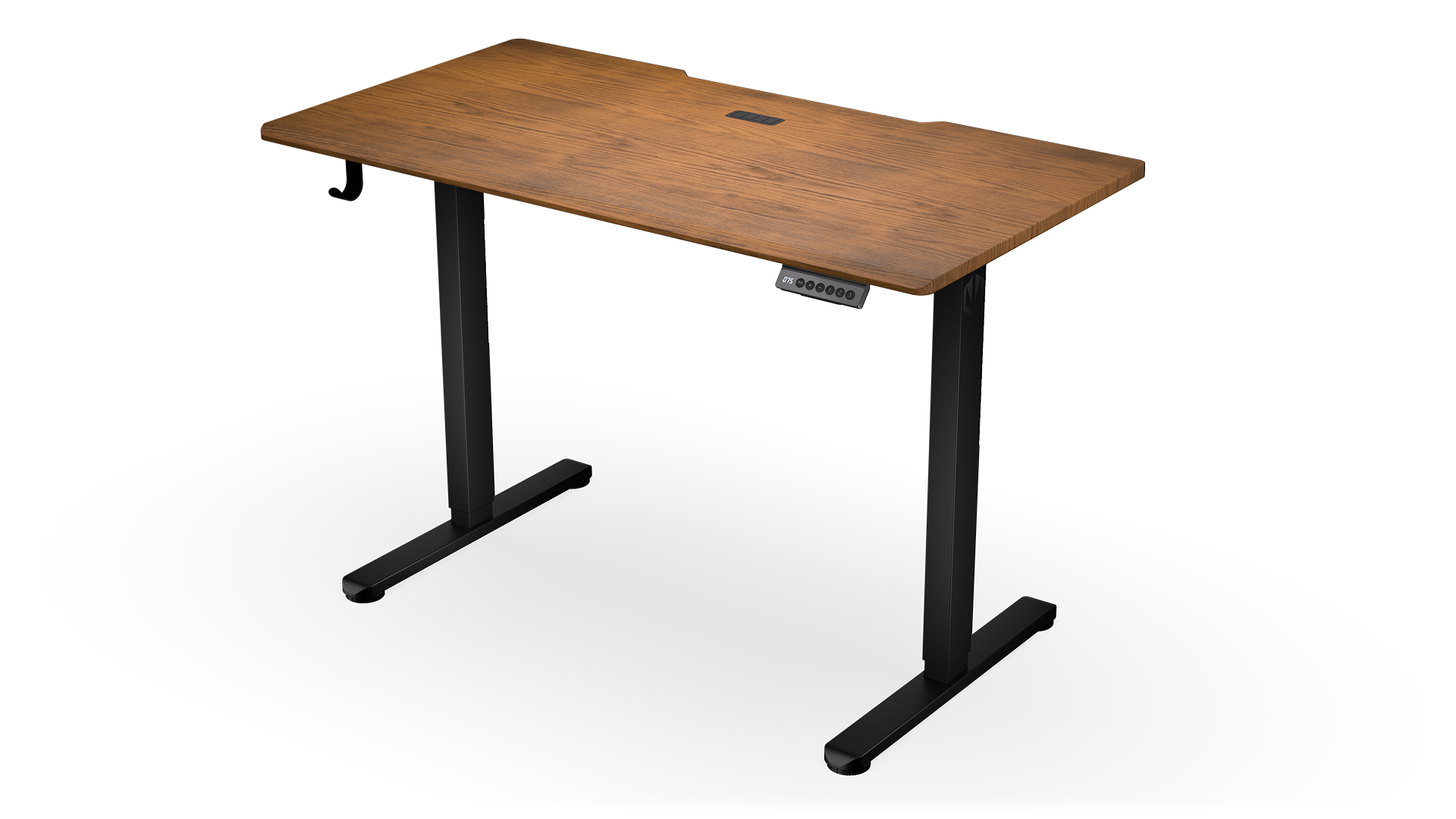 Atlas S Electric Dark Wood Desk
